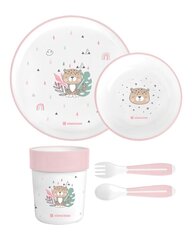 Набор детской посуды KikkaBoo Savanna, розовый цвет, 6+ месяцев цена и информация | Детская посуда, контейнеры для молока и еды | hansapost.ee
