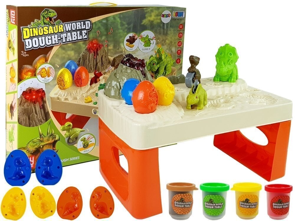 Plastiliinikomplekt lauaga "Dinosaur World" цена и информация | Arendavad laste mänguasjad | hansapost.ee