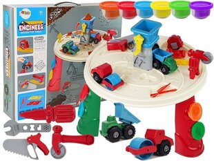 Стол с пластилином и аксессуарами "Стройка" Lean Toys Engineer цена и информация | Развивающие игрушки для детей | hansapost.ee