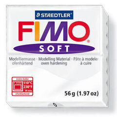 Моделин Fimo Soft White, 56 гр., белый цена и информация | Принадлежности для рисования, лепки | hansapost.ee