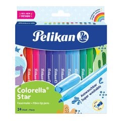 Фломастеры Pelikan Colorella Star 24 шт. цена и информация | Особенности<br>-<br>Материал: дерево, пластик, стекло.<br>- Ручка из массива дерева, высококачественная и стильная.<br>- Зеркало высокой четкости, восстанавливает вашу максимальную четкость.<br>- Это подходит мужчинам и женщинам для повседневного макияжа и для путешествий. | hansapost.ee