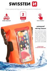 Swissten Waterproof Universal Phone Case 2L цена и информация | Чехлы для телефонов | hansapost.ee