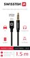 Swissten Textile Audio Adapter Lightning / 3,5 mm / 1.5m цена и информация | Juhtmed ja kaablid | hansapost.ee