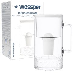 Кувшин из боросиликатного белый "Wessper AquaClassic D2" 3,3 л цена и информация | Фильтры для воды | hansapost.ee
