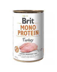 Brit Mono Protein koos kalkuniga, 6x400 g hind ja info | Koerakonservid | hansapost.ee