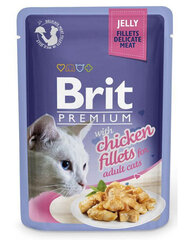 Brit Premium Fillets in Jelly koos kanaga, 24x85 g hind ja info | Kassikonservid | hansapost.ee