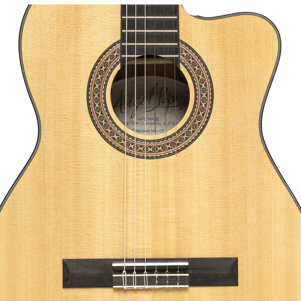 Elektroklassikaline kitarr Angel Lopez Graciano SM-CE цена и информация | Kitarrid | hansapost.ee