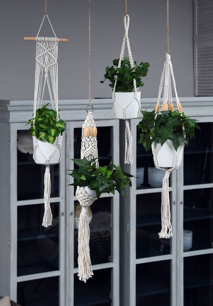 BRAIDED MACRAME BEDROOM, HANGING, MIX 4(100CM-125CM) hind ja info | Sisustuselemendid | hansapost.ee