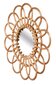 BOHO STYLE MIRROR, DIAMETER 46CM, FLOWER SHAPE, NATURAL COLOR цена и информация | Peeglid | hansapost.ee