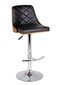 Gemini bar stool, dimensions 48X51X91/112CM, base chrome, black hind ja info | Köögitoolid, söögitoolid | hansapost.ee