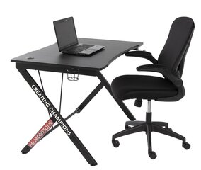 Gaming Desk, 115x74x76, Black hind ja info | Arvutilauad, kirjutuslauad | hansapost.ee