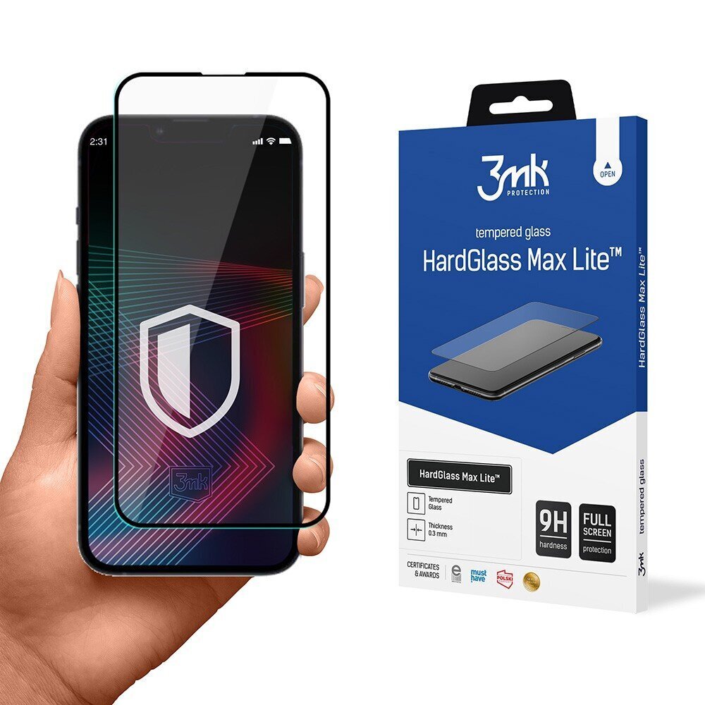 3mk HardGlass Max Lite screen protector 5903108531023 hind ja info | Ekraani kaitseklaasid ja kaitsekiled | hansapost.ee