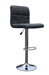 Kappa graphite bar stool, dimensions: 42X36.5/43X93.5/114CM, chrome base hind ja info | Köögitoolid, söögitoolid | hansapost.ee