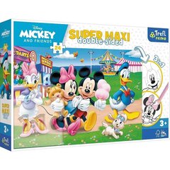 Пазл из 24 деталей SUPER MAXI Mickey в парке развлечений цена и информация | Пазлы | hansapost.ee
