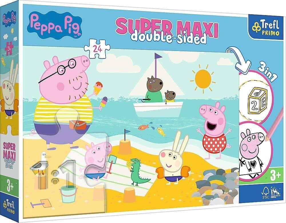 Kahepoolne puzzle Trefl Peppa Pig 24 tükki цена и информация | Pusled lastele ja täiskasvanutele | hansapost.ee