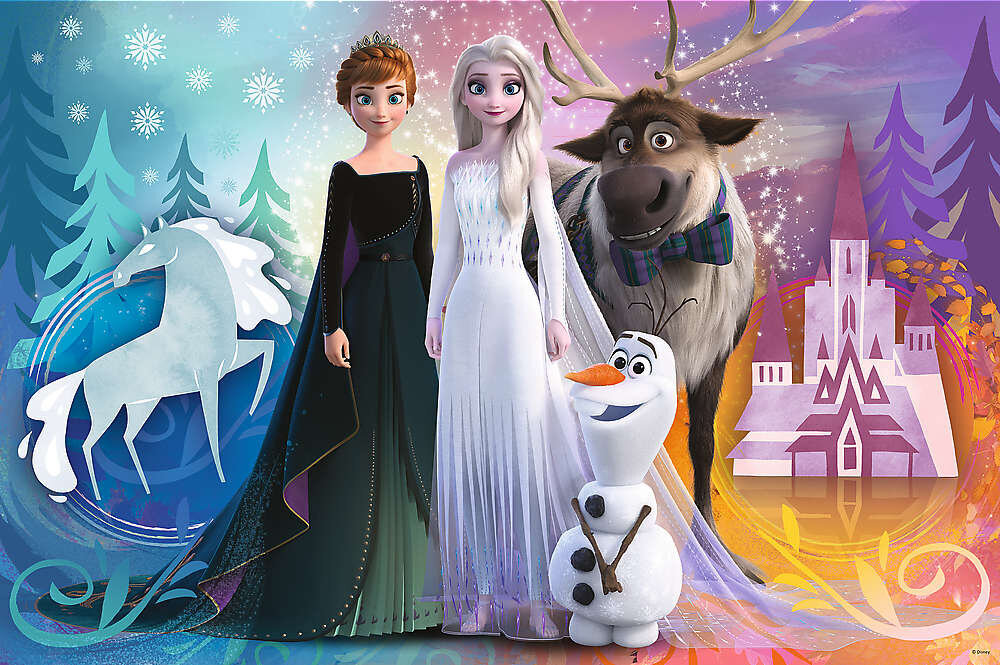 Kahepoolne puzzle Trefl Frozen 24 tükki цена и информация | Pusled lastele ja täiskasvanutele | hansapost.ee