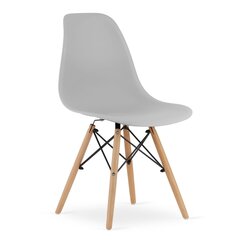 Набор из 2 стульев Osaka, белый/коричневый цена и информация | Стулья для кухни и столовой | hansapost.ee