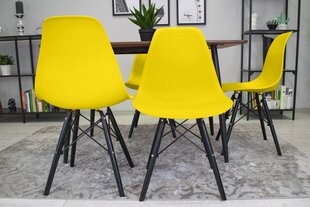 Комплект из 2 стульев Osaka, желтый/черный цена и информация | Стулья для кухни и столовой | hansapost.ee