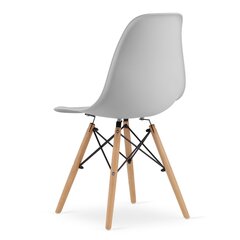 Набор из 3 стульев Osaka, серый/коричневый цена и информация | Стулья для кухни и столовой | hansapost.ee