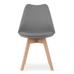 Набор из 2 стульев Mark, серый цена и информация | Стулья для кухни и столовой | hansapost.ee