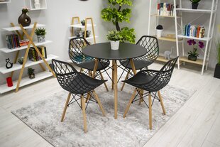 2-tooli komplekt Sakai, must/pruun hind ja info | Muf-Art Köögimööbel | hansapost.ee