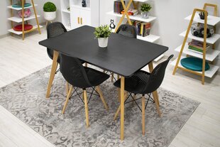 Комплект из 3 стульев Maro, черный цена и информация | Стулья для кухни и столовой | hansapost.ee