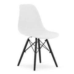 Набор из 2 стульев Osaka, белый/черный цена и информация | Стулья для кухни и столовой | hansapost.ee