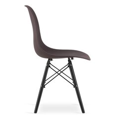 Набор из 3 стульев Osaka, коричневый/черный цена и информация | Стулья для кухни и столовой | hansapost.ee