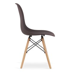 Набор из 2 стульев Osaka,черный/коричневый цена и информация | Стулья для кухни и столовой | hansapost.ee