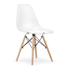 Набор из 3 стульев Osaka, белый/коричневый цена и информация | Стулья для кухни и столовой | hansapost.ee