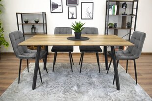 Набор из 2 стульев Kara, серый цена и информация | Стулья для кухни и столовой | hansapost.ee