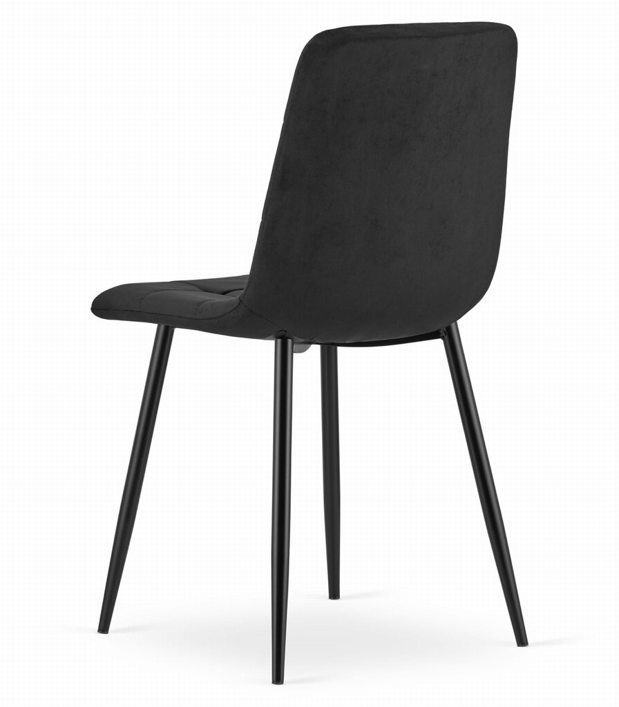 2-tooli komplekt Kara, must цена и информация | Köögitoolid, söögitoolid | hansapost.ee