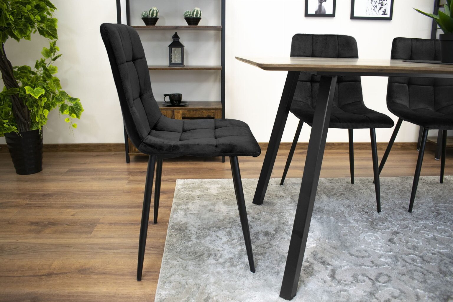 2-tooli komplekt Kara, must цена и информация | Köögitoolid, söögitoolid | hansapost.ee