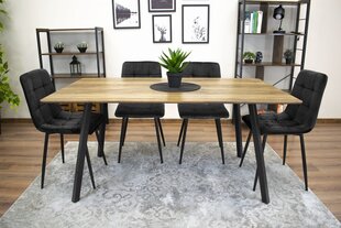 Набор из 3 стульев Kara, черный цена и информация | Стулья для кухни и столовой | hansapost.ee