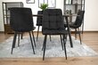 3-tooli komplekt Kara, must цена и информация | Köögitoolid, söögitoolid | hansapost.ee