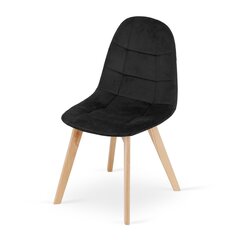 Набор из 3 стульев Bora, черный цвет цена и информация | Стулья для кухни и столовой | hansapost.ee