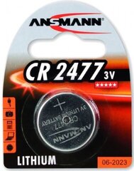Ansmann patarei CR 2477 цена и информация | Батерейки | hansapost.ee
