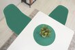 3-tooli komplekt Osaka, roheline/pruun hind ja info | Köögitoolid, söögitoolid | hansapost.ee