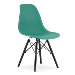 Набор из 3 стульев Osaka, зеленый/черный цена и информация | Стулья для кухни и столовой | hansapost.ee