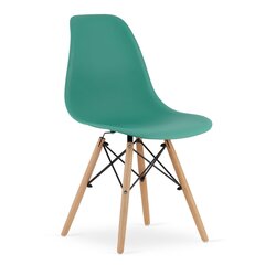 Набор из 2 стульев Osaka, зеленый/коричневый цена и информация | Стулья для кухни и столовой | hansapost.ee