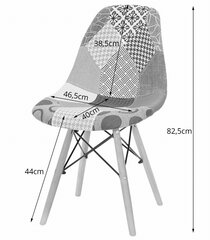 3-tooli komplekt Seul, erinevad värvid цена и информация | Стулья для кухни и столовой | hansapost.ee