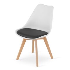 Набор из 2 стульев Mark, черный/белый цена и информация | Стулья для кухни и столовой | hansapost.ee