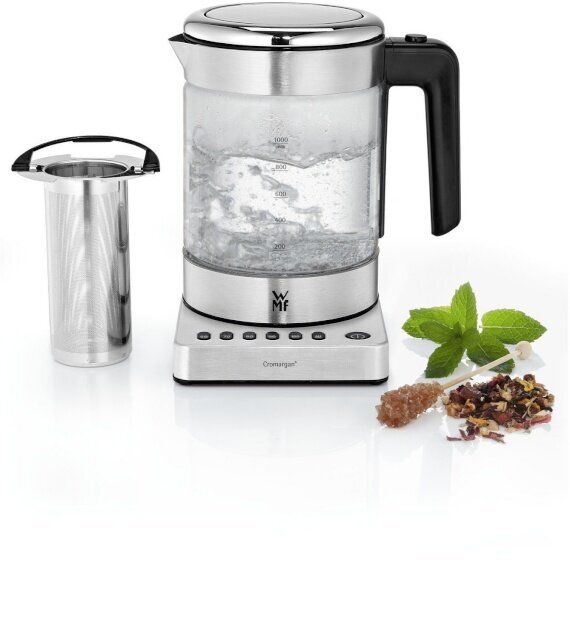 Tee- ja veekeetja WMF KITCHENminis Tea/kettle, Glass/steel цена и информация | Veekeetjad | hansapost.ee