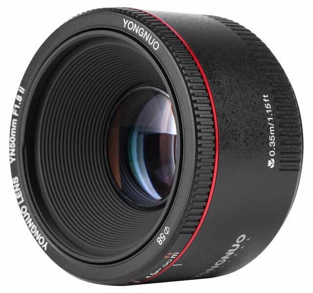 Yongnuo YN 50mm f/1.8 II Canon цена и информация | Fotoaparaatide objektiivid | hansapost.ee