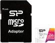 Mälukaart Silicon Power microSDXC 256GB Elite + adapter цена и информация | Mälukaardid mobiiltelefonidele | hansapost.ee