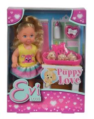 Кукла и семейка щенков Simba Evi Love, 12 см цена и информация | Игрушки для девочек | hansapost.ee