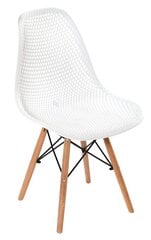 Hugo White Chair, PP, Wooden Legs, Dimensions 46x54x44/82 hind ja info | Köögitoolid, söögitoolid | hansapost.ee