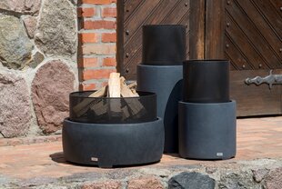 GARDEN FIREBOWL TAFIRA 55x55x37CM OVAL BLACK hind ja info | Lõkkealused | hansapost.ee