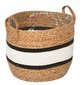 Natural woven seagrass basket with L handles hind ja info | Lillepotid | hansapost.ee