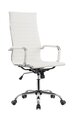 Swivel office armchair David, 54x61.5x105.5/115.5cm, Tilt, White